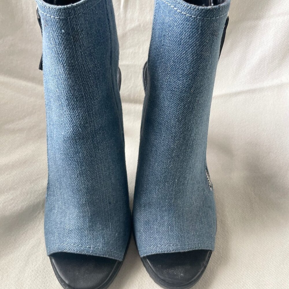 DKNY Denim Boots - Size 8